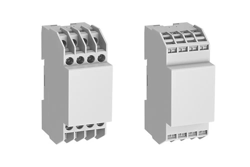 Zwei weisse Gehäuse auf einem weissen Hintergrund.